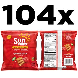 SunChips Chips de Cereales Integrales 100%, Salsa de Jardín, Bolsas de 1 oz, Paquete de 104 - Product Image 2