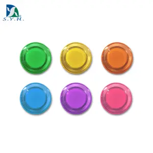 Цветные прозрачные магниты для белой доски, пластиковая крышка, магнит для холодильника и офиса