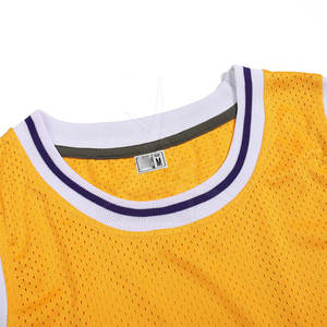 Camiseta de Baloncesto de Manga Corta Transpirable de Verano Personalizada de Alta Calidad, Ropa Deportiva de Color Sólido 100% Poliéster - Product Image 3