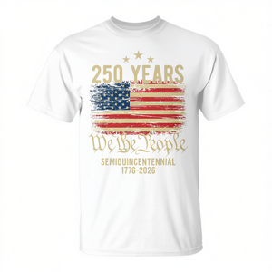 T-Shirt Promozionale Tri-Blend per il 250° Anniversario della Bandiera Americana - 250 Anni USA - Product Image 2