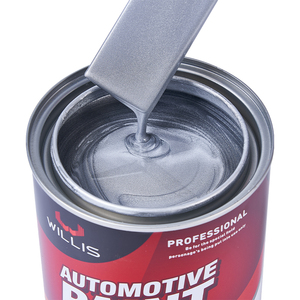 Revêtement argenté blanc brillant <span class=keywords><strong>fin</strong></span> 1K de haute qualité Prix ultra-bas Luminosité moyenne Forte adhérence OEM Revêtement liquide acceptable - Product Image 1