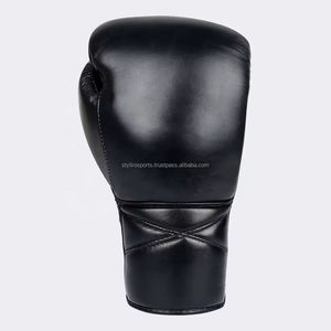Gants de boxe en cuir épais sur mesure 8oz, imperméables, respirants, légers, avec fermeture de style Sanda, haute performance - Product Image 2
