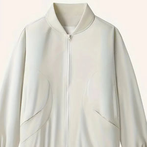 Chaqueta de bombardero para hombre hecha a medida con cuello alto Chaqueta de talla grande de calidad con precio de logotipo - Product Image 1