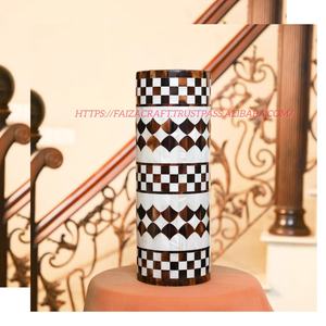 Jarrón de decoración de mesa de flores de hierro con incrustaciones de hueso de 4 piezas hecho a mano, diferentes tamaños para bodas al aire libre, jarrones de Metal de estilo costero - Product Image 2