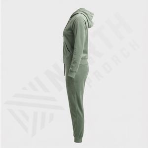 Chándal de Invierno con Capucha para Mujer, Ropa Deportiva, Color Sólido, Alta Calidad, Premium, 100% Algodón, Felpa, Precio de Fábrica, Color Personalizado, MOQ Bajo - Product Image 3