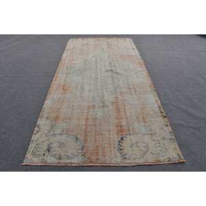 Alfombra turca de lana Beige Vintage de 4,7 'X 9,6 ', área grande clásica, retazos abstractos de látex para adolescentes, alfombras para habitación de pasillo - Product Image 1