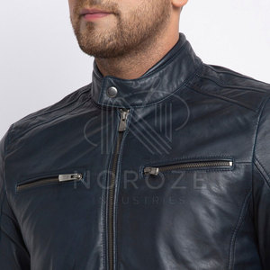 Wholesale Customized Made Men <b>Leather</b> <b>Jacket</b> <b>Long</b> Sleeves Street Wear <b>Leather</b> Winter <b>Jacket</b> For Men - Product Image 6