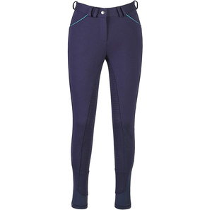MUESTRA GRATUITA Pantalones de equitación para niñas, pantalones de silicona de asiento completo para niños, medias de equitación con bolsillos - Product Image 2