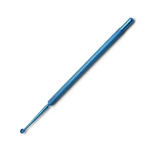 Curetas de chalazión de color azul de titanio Micro instrumento quirúrgico de ojo oftálmico hecho de acero inoxidable - Product Image 4