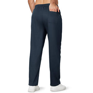 Hot Selling Men's Pants Straight Curved Striped Winter Knitted Pants Custom Men Outdoor Custom <b>Drawstring</b> Knitted <b>Trousers</b> - Product Image 4