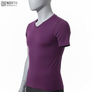 Camiseta de Hombre de Algodón 100% Transpirable con Cuello Redondo, Diseño Sólido Personalizable para Promociones, Venta al Por Mayor de Alta Calidad - Product Image 5