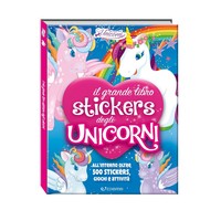 Libro de Actividades con Pegatinas Grandes Estilo Edicart, Educativo, Creativo, Colorido, para Niños, 4 Artículos, 96 Páginas, Modelo Italiano, Perfecto
