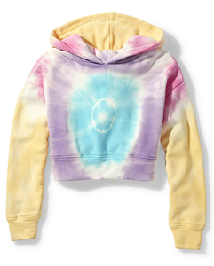 เสื้อฮู้ดมัดย้อมแขนยาวสำหรับทุกเพศเสื้อฮู้ดผ้าซาตินบุซับในพิมพ์ลายแบบกำหนดเอง - Product Image 1