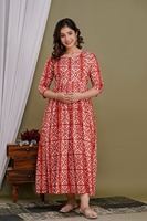 Robe de maternité personnalisée parfaite pour femmes enceintes, confortable, à manches longues pour l'allaitement, robe ample en coton, main douce, bloc imprimé
