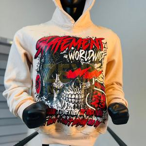 Peach Color Men Printed <b>Hoodies</b> <b>Trendy</b> Screen Printed Design Street wear Cotton Pullover <b>Hoodies</b> Wholesale Men's <b>Hoodies</b> OEM - Product Image 4