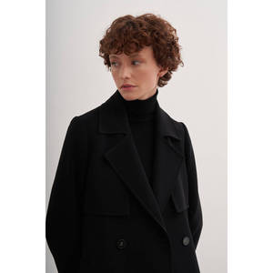 Manteau long imperméable à double boutonnage pour femme, style décontracté, imprimé, en coton, pour l'automne - Product Image 4