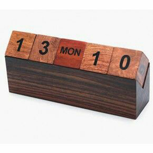 Wooden Stamp <b>Calendar</b> Time Date Weekdays and Months - Product Image 2