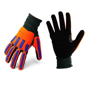Custom Level 5 ANSI A4 Safety Gloves Mechanic Waterproof Anti-Cut <b>TPR</b> Impact Riding Gloves for Motorcycle Work Oilfield Anti-Cut - Product Image 1
