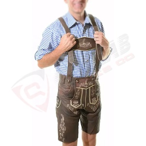 Traje de cuero bávaro para hombre, traje personalizado bordado, de alta calidad, venta al por mayor - Product Image 4