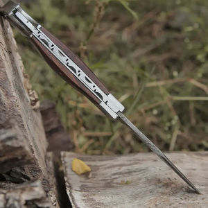 Cuchillo de cocina de hoja fija de acero de Damasco hecho a mano de primera calidad proveedor Pakistán herramienta al aire libre de alta calidad - Product Image 4