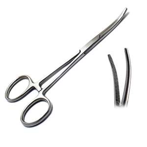 คีมห้ามเลือดแบบโค้งทำจากสเตนเลสสตีลมีคุณสมบัติและขนาดเครื่องมือผ่าตัดทุกชนิด - Product Image 5