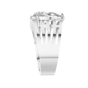 Bague de fiançailles minimaliste en or massif 14k 18k, 3 carats, coupe poire, moissanite personnalisée, cadeau de mariage, fête - Product Image 2