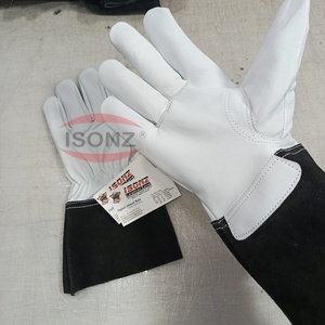 ISONZ Tig Mig – gants de soudage en cuir véritable, anti-chaleur, anti-coupure, 30-35cm, pour soudeurs, soudage à l'argon - Product Image 5