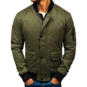 고품질 맞춤형 디자인 캐주얼 스포츠 봄버 재킷/야외 겨울 의류 플러스 사이즈 남성 봄버 재킷