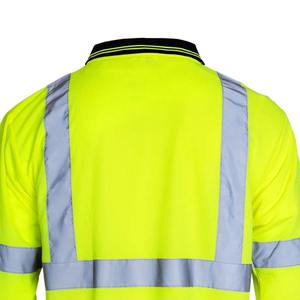 Camisas de Seguridad de Alta Visibilidad para Hombre, 100% Algodón, Ropa de Trabajo Reflectante, Camisa de Seguridad Reflectante Larga, Venta al Por Mayor - Product Image 6