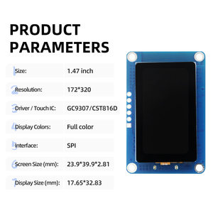 1.47 inch IPS LCD màn hình cảm ứng ban phát triển ESP32-C3 Wifi Bluetooth USB Type-C đầy đủ màu sắc iốt hiển thị thông minh - Product Image 2