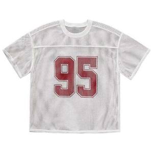 Camiseta de fútbol americano de malla transpirable sublimada con diseño de logotipo de número de equipo personalizado, camiseta de fútbol americano, uniforme deportivo - Product Image 1