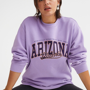 Sudadera de lana de algodón para mujer, Sudadera con cuello redondo, Jersey informal, sudadera con estampado personalizado para mujer - Product Image 2