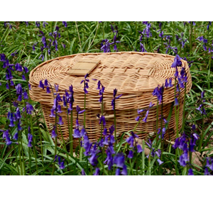 Urne de crémation pour animaux de compagnie en rotin naturel écologique 100% Urne biodégradable de style européen en osier du Vietnam - Product Image 4