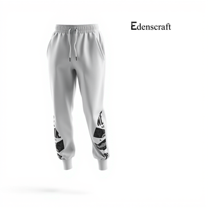 À la mode taille moyenne imprimé coton survêtement pantalons de survêtement pour hommes tissu doux confortable pour un usage quotidien décontracté Gym extérieur Streetwear - Product Image 3