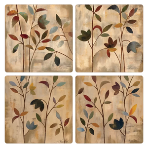 ชุดที่รองแก้วลายหินอ่อนแท้ทำมือลวดลายประณีตหลากสีปรับแต่งได้รูปทรงสี่เหลี่ยมสำหรับบ้านและโรงแรม - Product Image 3