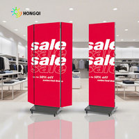 Display LED Pieghevole P1.8/P2.5mm in Offerta, Schermo Trifold da Pavimento con Grado di Protezione IP65 per Grafiche in Negozi al Dettaglio
