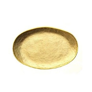 Bandeja de servicio de aluminio y metal tradicional de nueva tendencia, perfecta para rituales de boda y celebraciones de festivales - Product Image 1