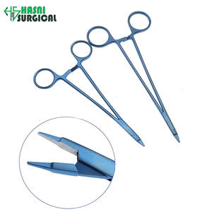 Portaagujas Ryder, Micro Pinzas, Juego de Instrumentos Quirúrgicos Oftálmicos, Manual, Aleación de Titanio - Product Image 1