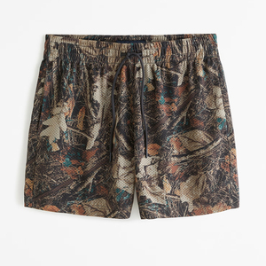 Bañador masculino de uso veraniego de primera calidad, pantalones cortos cómodos con diseño estampado de palmeras, pantalones cortos para nadar y bañar en la playa - Product Image 6