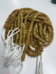 ลูกปัดหินพลอยสีเหลืองธรรมชาติเจียระไนแบบเหลี่ยมเพชรพลอยพลอยคุณภาพสูงสำหรับการทำเครื่องประดับ - Product Image 6