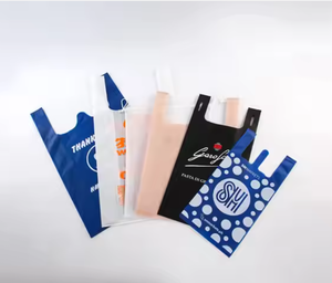 Bolsas de plástico para camisetas personalizadas del fabricante al por mayor, bolsas de plástico para llevar, gracias, bolsas de plástico, origen de Vietnam - Product Image 2