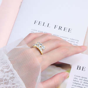 Anillo de Compromiso Clásico de Moda para Mujer, con Moissanita, Plata de Ley S925, Engaste Bypass, Regalo de Cumpleaños, Boda, Día de San Valentín - Product Image 2