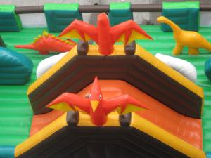 Parc gonflable en PVC Dinosaure Roi pour les fêtes et événements des enfants - Location en extérieur ou lieu d'événement - Product Image 5