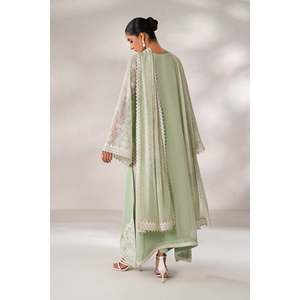 Ensemble de costume en mousseline de soie brodée pour femmes PR-1248 - Product Image 2