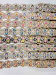 100% coton haute qualité cordon dentelle tissu cutwork dentelle broderie desi tissu dentelle - Product Image 3