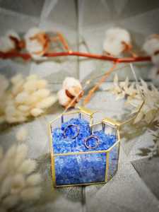 กล่องใส่แหวนแก้วดีไซน์รูปหัวใจสุดวิเศษอุปกรณ์จัดระเบียบทำจากโลหะแก้วกรอบขัดเงาสีทองสำหรับงานแต่งงานงานหมั้น - Product Image 3