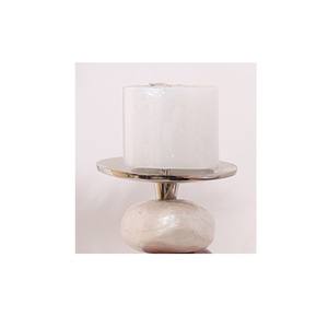 Table Decorative Ornaments Three-Dimensional Creativity Metal Crafts Geometry candle holder round Wrought Iron <b>Candlestick</b> - Product Image 4