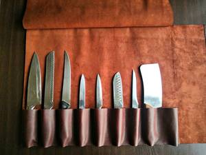 Personalizado PK Ligero Premium Cuero Chef Cuchillo Bolsa/Rollo Nuevo Modelo Durable DE LA LKR-0152 con el apoyo del OEM - Product Image 4