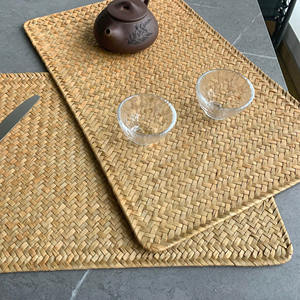 Set de dessous-de-plat en jonc de mer, accessoires de cuisine en gros, dessous-de-plat en herbe de mer naturelle - Product Image 4