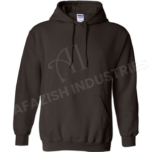 Sudadera con capucha de Heavyweight para hombre, de algodón, con estampado personalizado bordado, oversize, forro polar sin cuerda, liso, grueso, sin cadena - Product Image 5